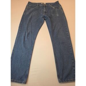 Vertical Vintage Denim Mens Straight Leg Jeans Medium Wash Size 36x27 0815